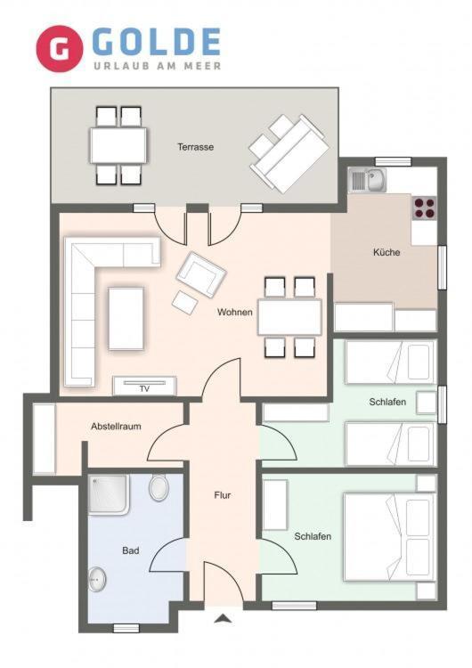Spo Beach House Am Strand Appartement Spo Beach House No 2 Brosum Экстерьер фото